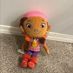 Disney Store Izzy Plush Jake and Never Land Pirates 12"